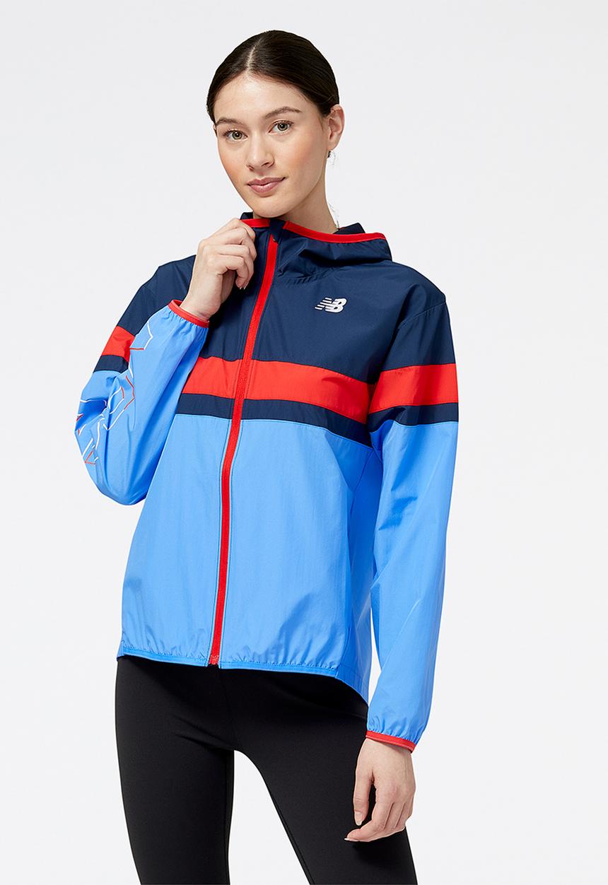 New Balance  - Accelerate pacer jacket print - bright lapis