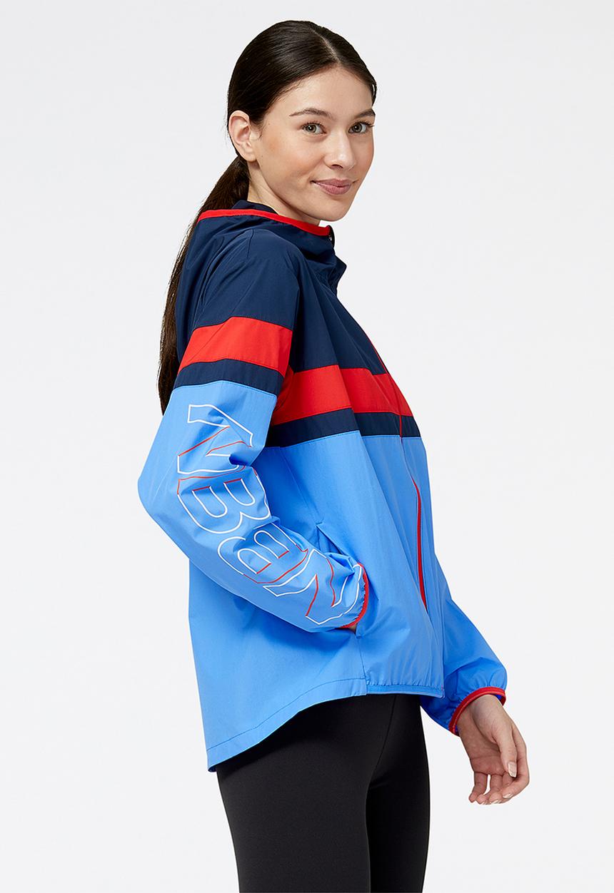 New Balance  - Accelerate pacer jacket print - bright lapis