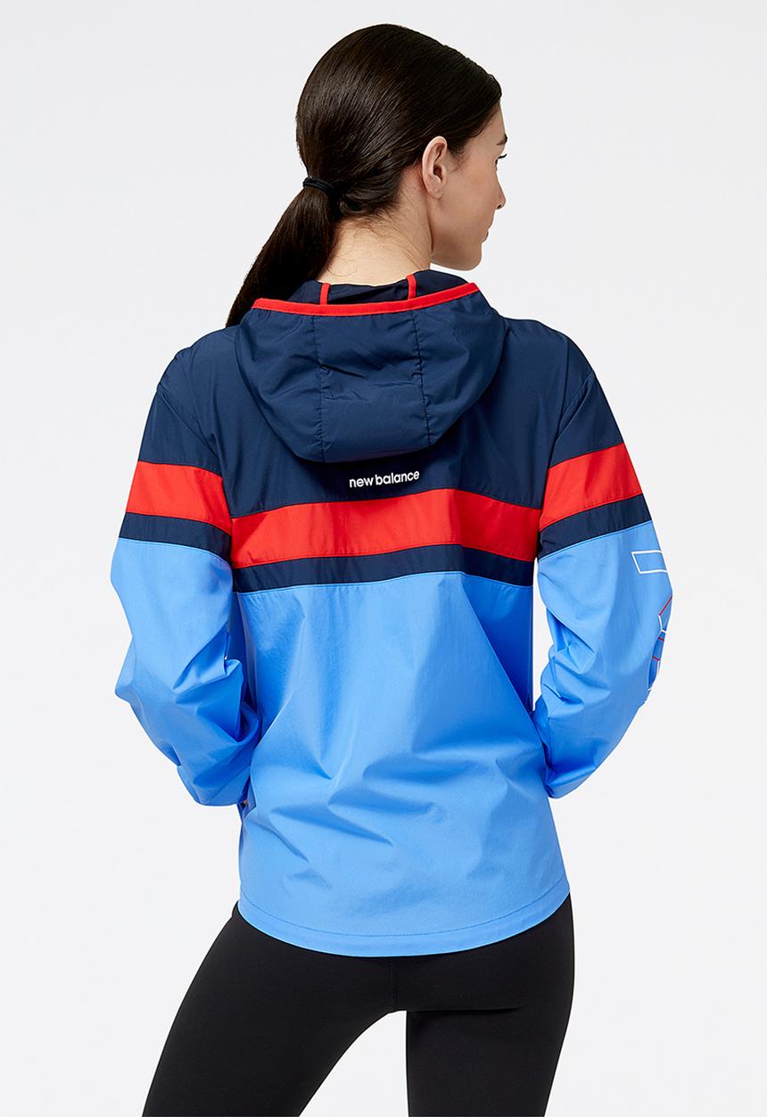 New Balance  - Accelerate pacer jacket print - bright lapis
