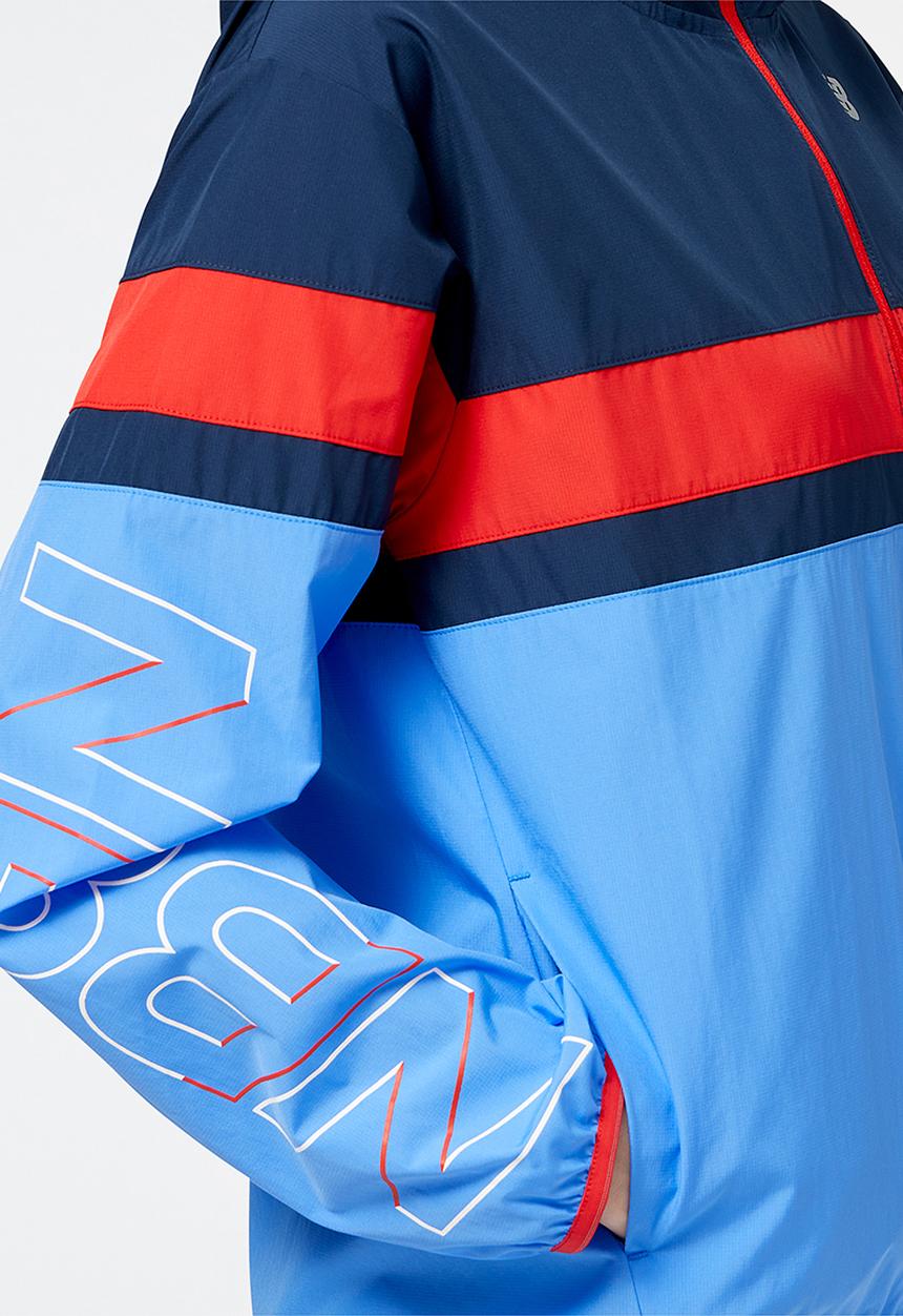 New Balance  - Accelerate pacer jacket print - bright lapis