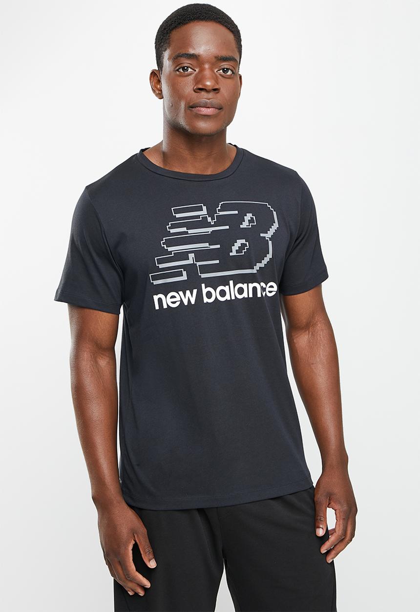 New Balance  - Tenacity heather tech short sleeve - black/black multi