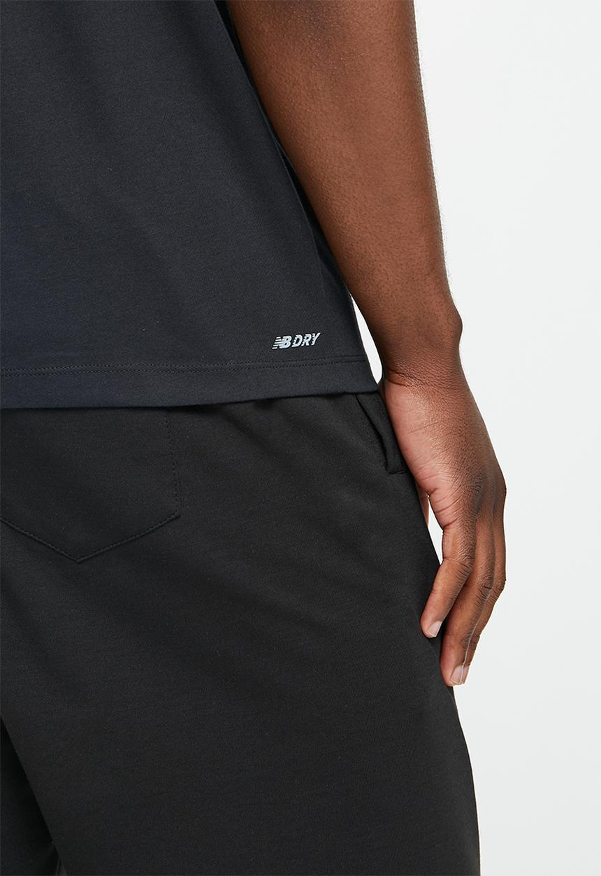 New Balance  - Tenacity heather tech short sleeve - black/black multi