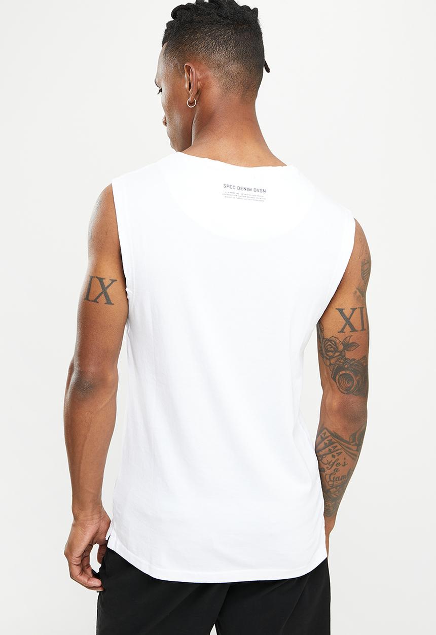 S.P.C.C - Durden sleeveless tee  - white