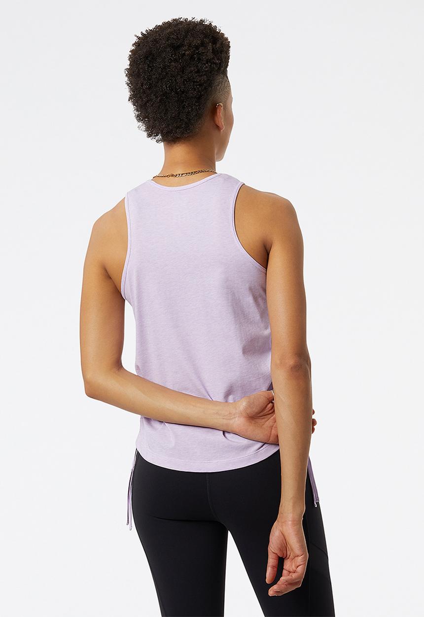 New Balance  - Relentless heather tech tank graphic - cyber lilac heather