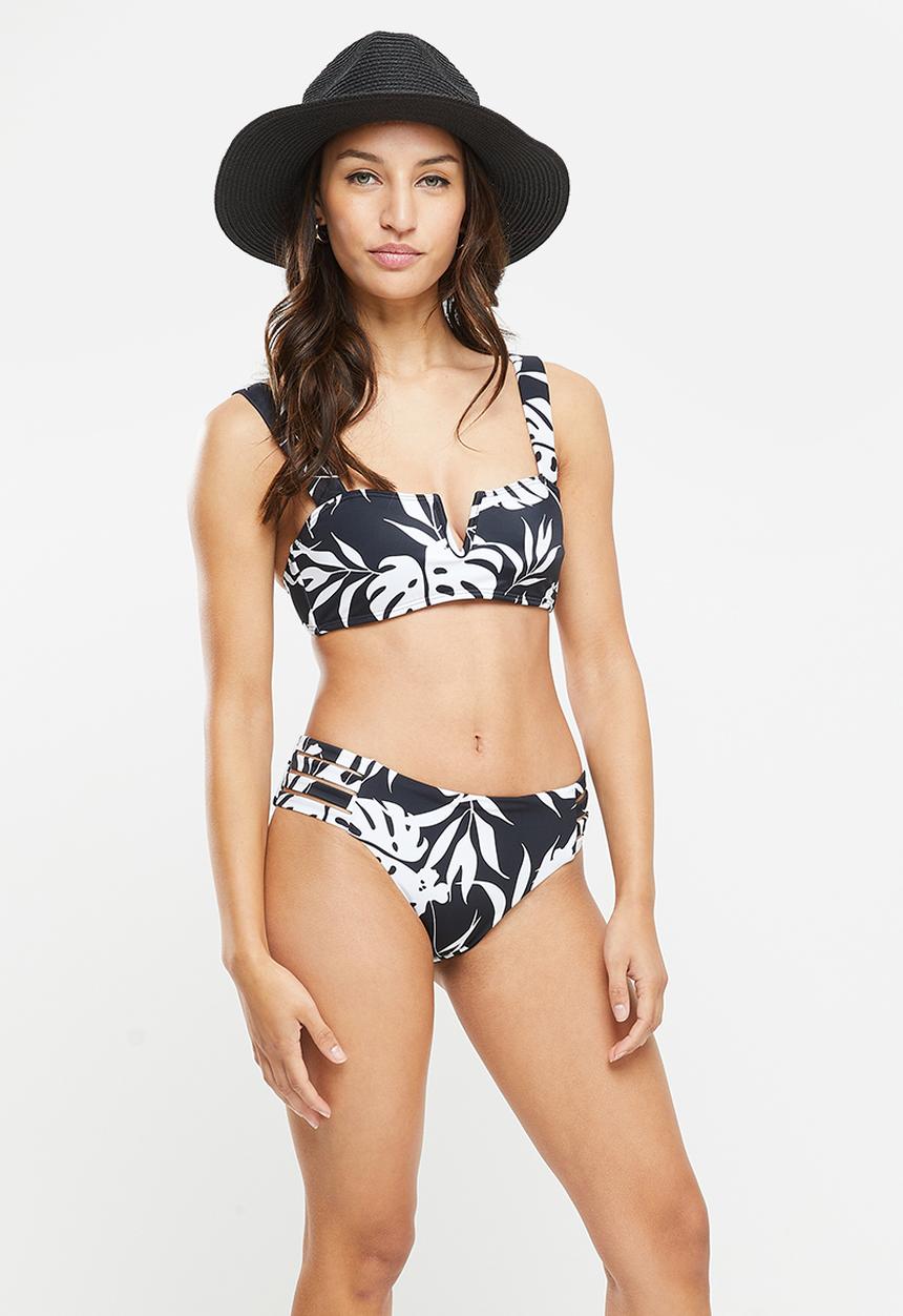 Roxy - Pt roxy love the coco v top - black & white