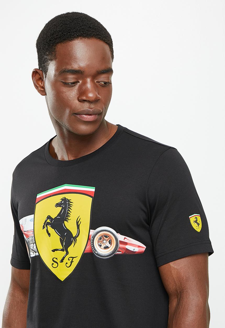 PUMA - Ferrari race heritage big shield tee - puma black