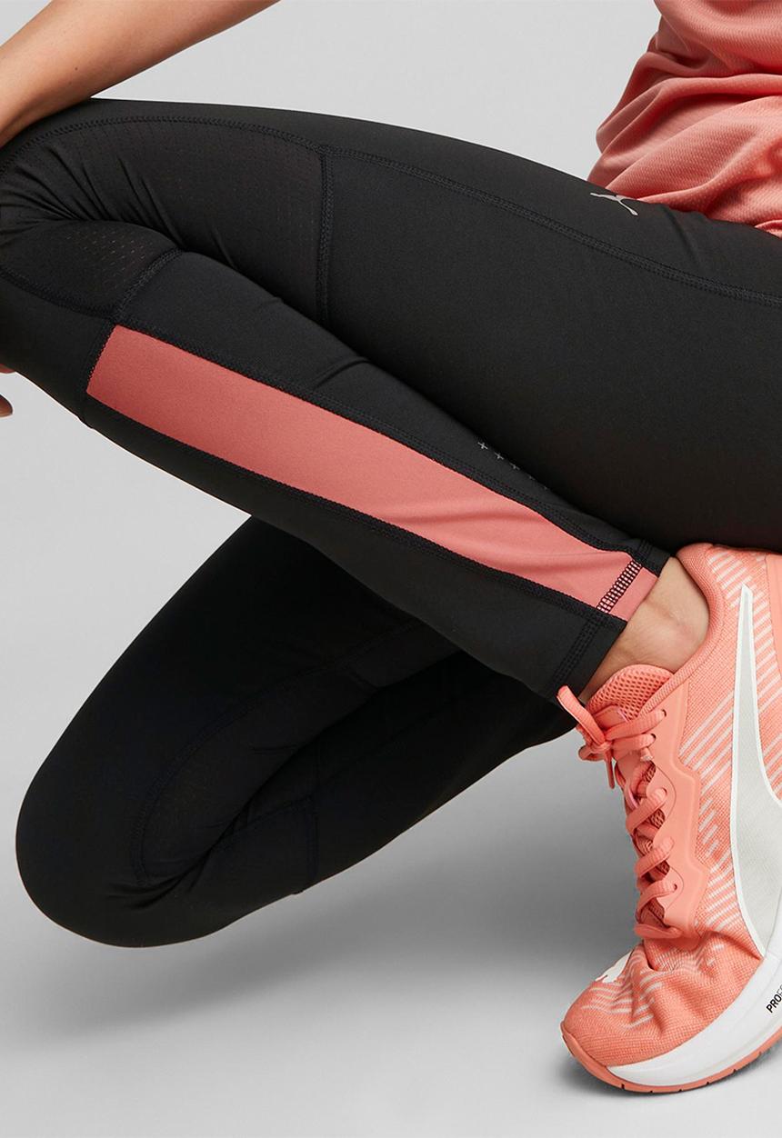 PUMA - Run favorite reg rise full tight w - puma black & carnation pink