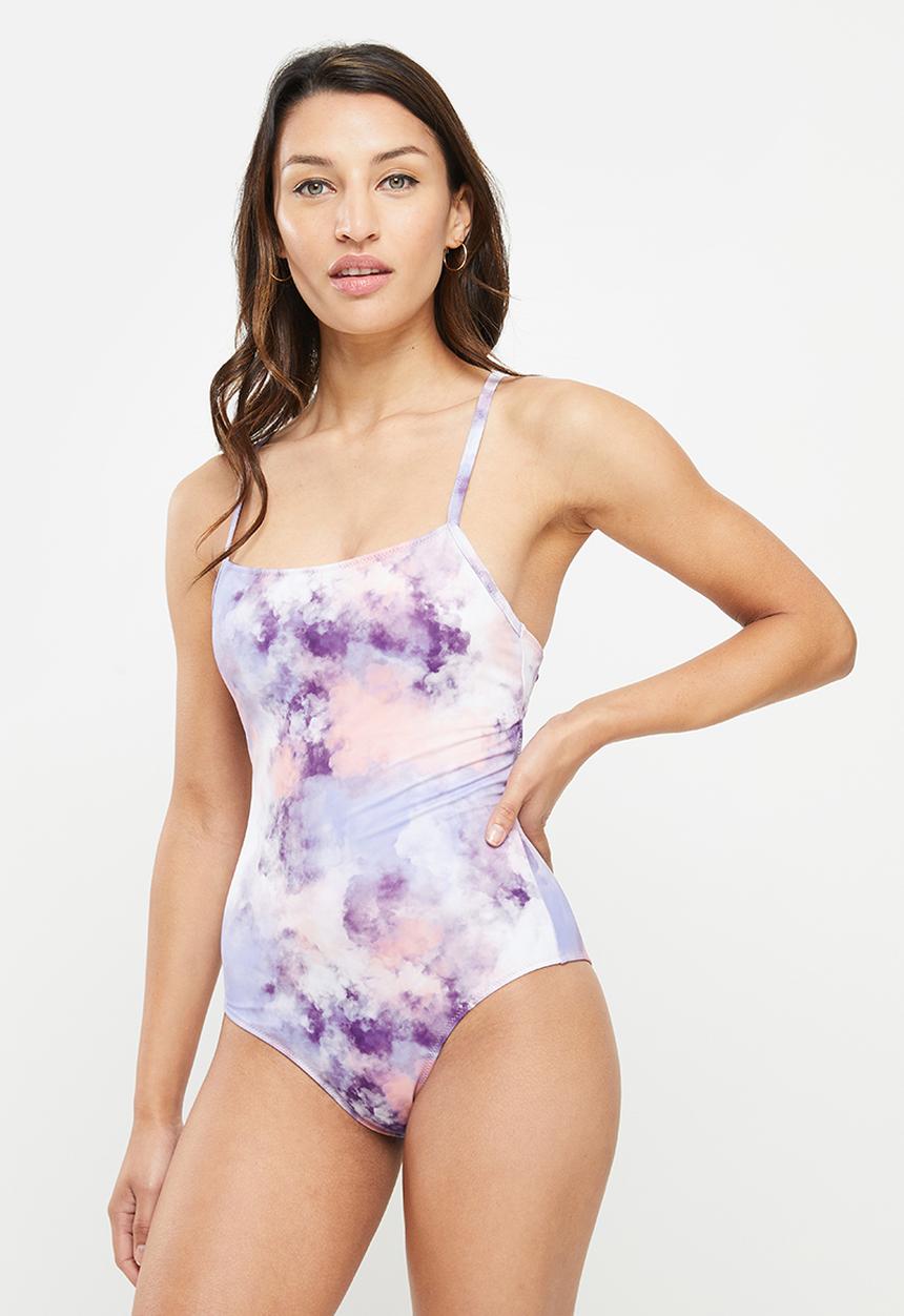 Roxy - Roxy active pt swiming one piece - mellow rose cloud colors