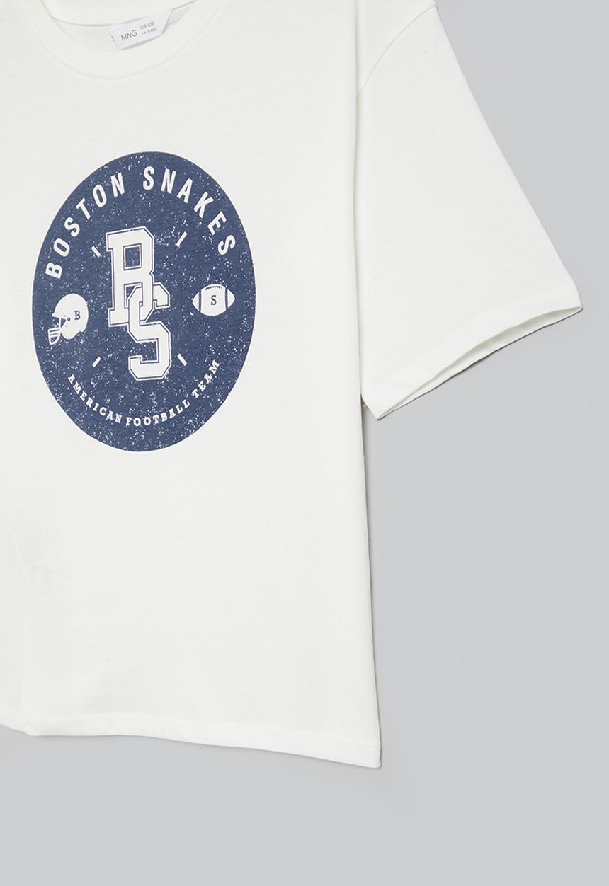 MANGO - T-shirt ohio - white