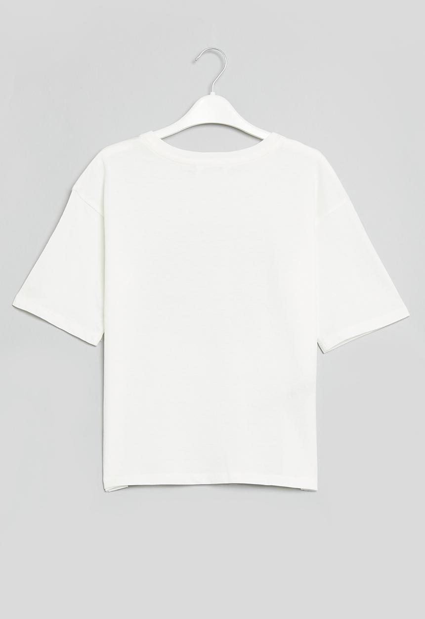 MANGO - T-shirt ohio - white