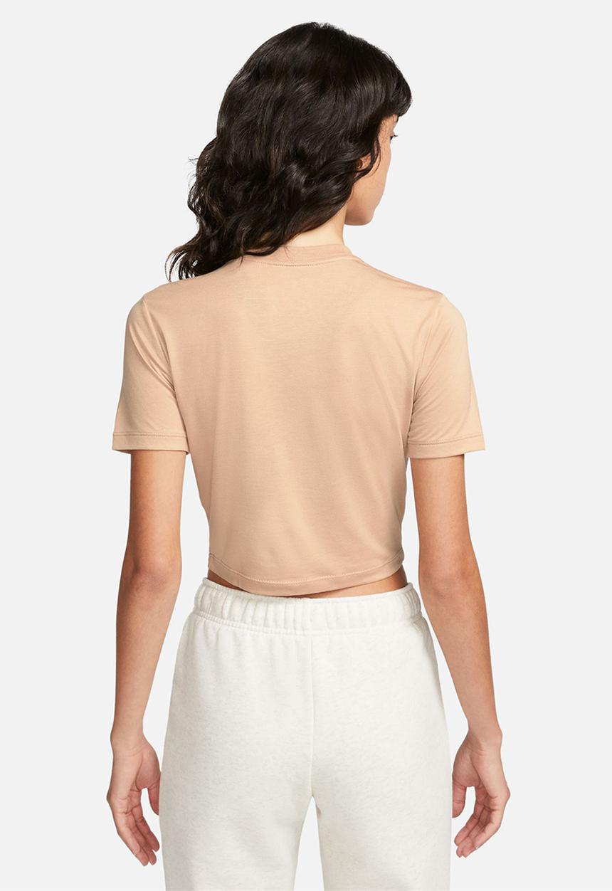 Nike - W nsw essntl tee slim crp lbr - hemp