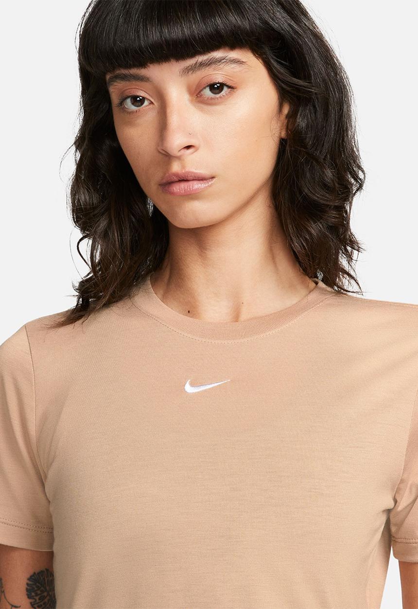 Nike - W nsw essntl tee slim crp lbr - hemp