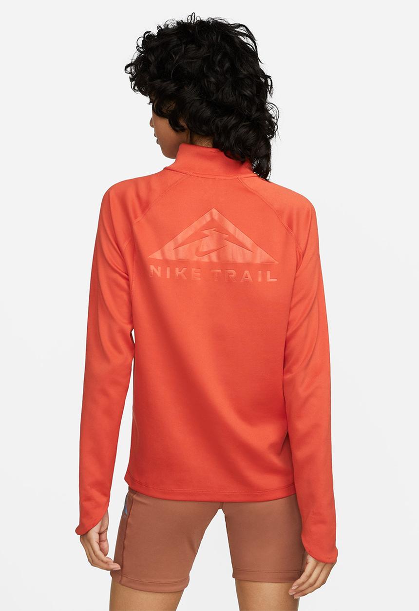 Nike - W nk df element trail midlayer - mantra orange & bright crimson