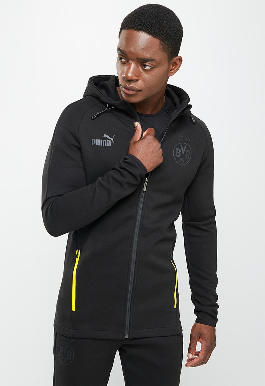 PUMA - Borussia Dortmund casuals hooded jacket - puma black