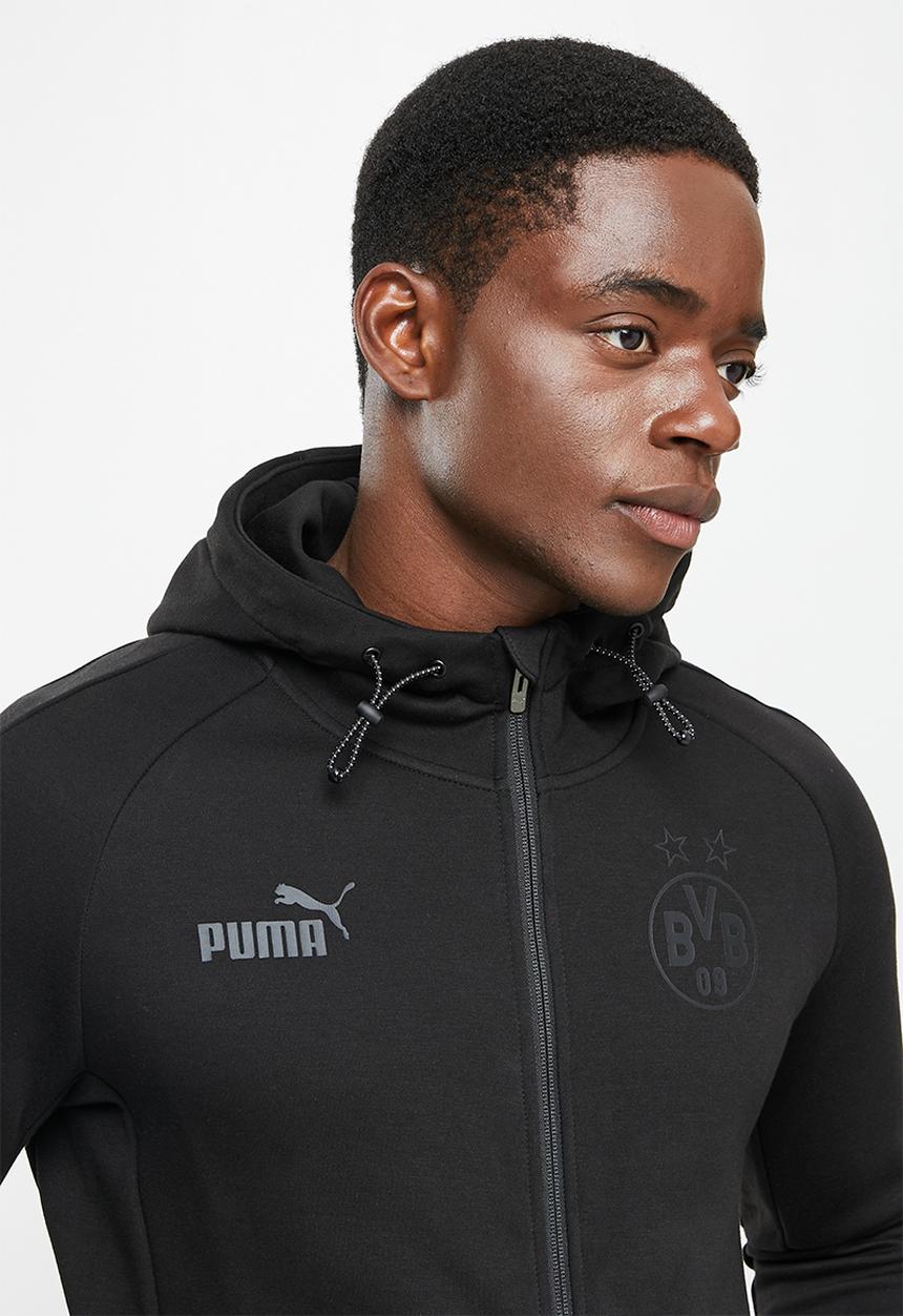 PUMA - Borussia Dortmund casuals hooded jacket - puma black
