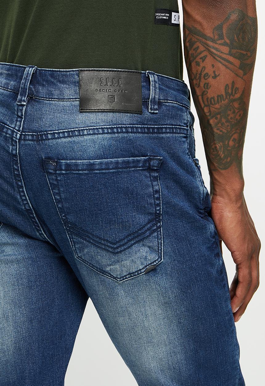 S.P.C.C - Dirty indigo jeans  - indigo