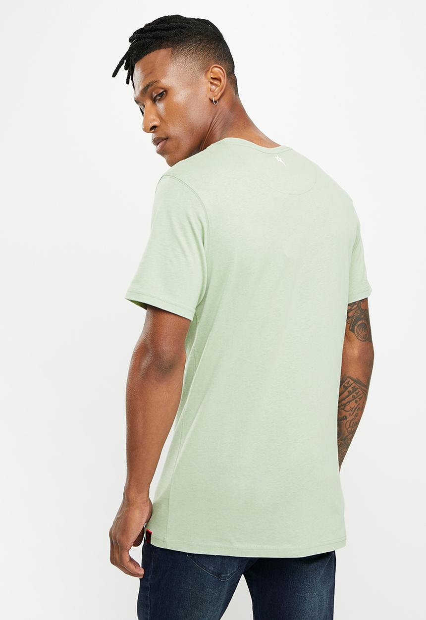 SOVIET - M brenner short sleeve logo tee - d sage