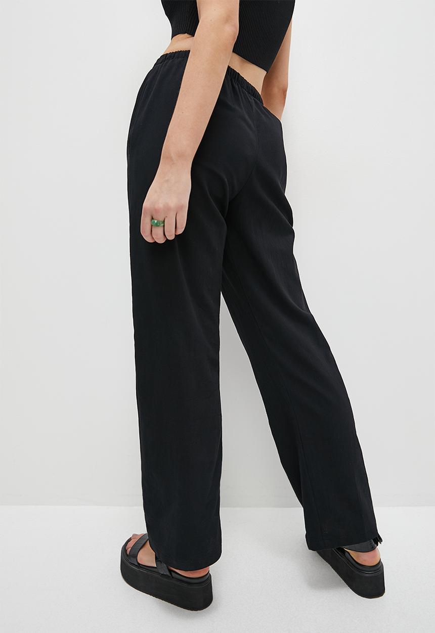 Blake - Easy drawstring trouser - black