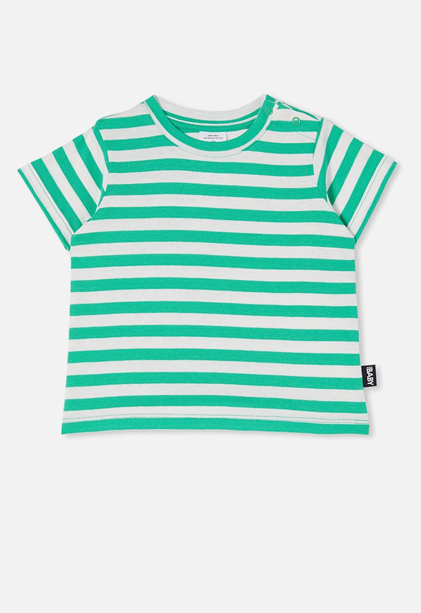 Cotton On - Jamie short sleeve tee - stripe toffee apple/vanilla