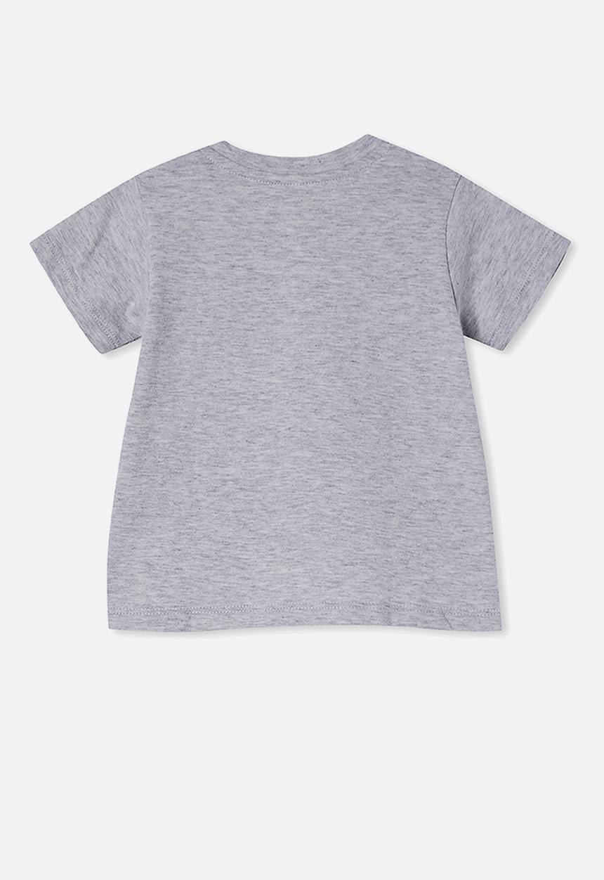 Cotton On - Jamie short sleeve tee - cloud marle/im the favourite