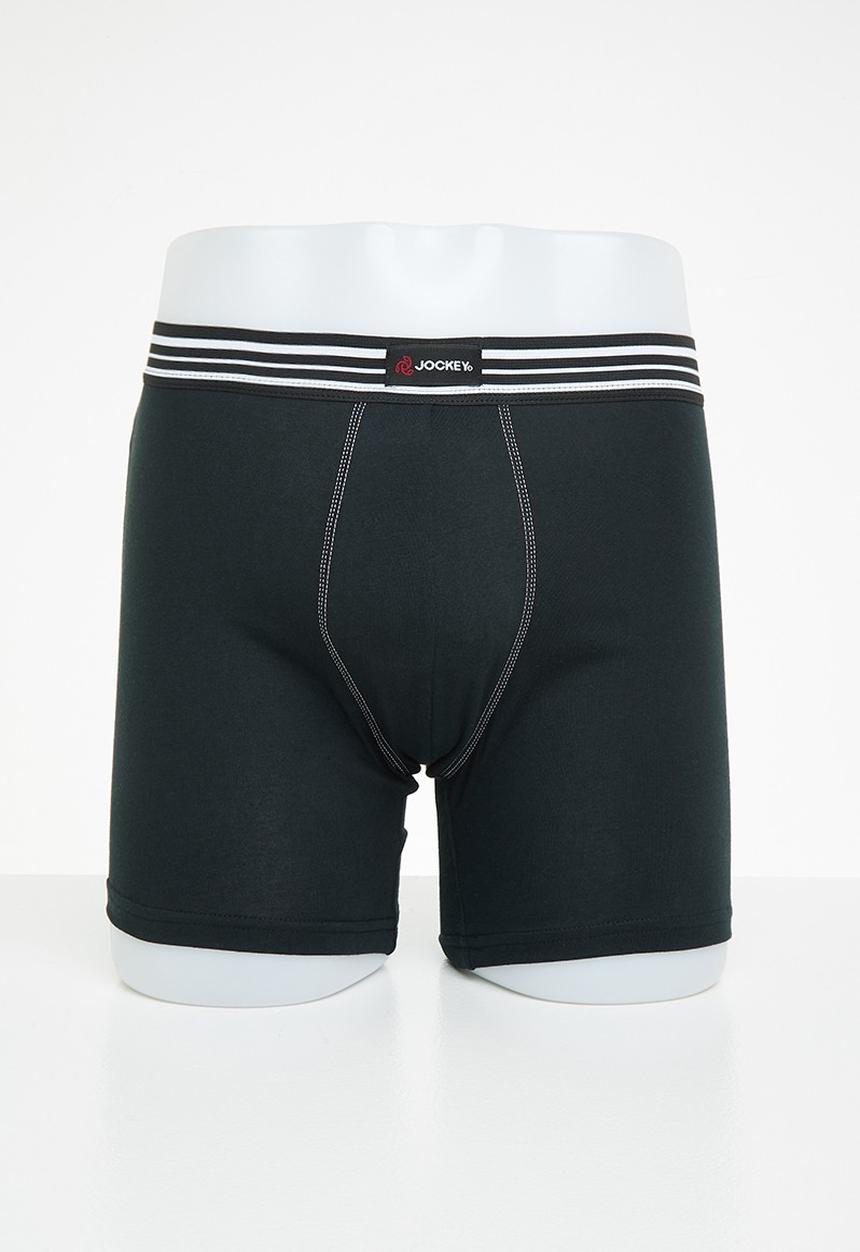 Jockey - 2 pack new gen pouch trunks - black & atlantic