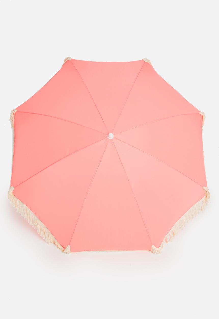H&S - Pina tassel beach umbrella - coral