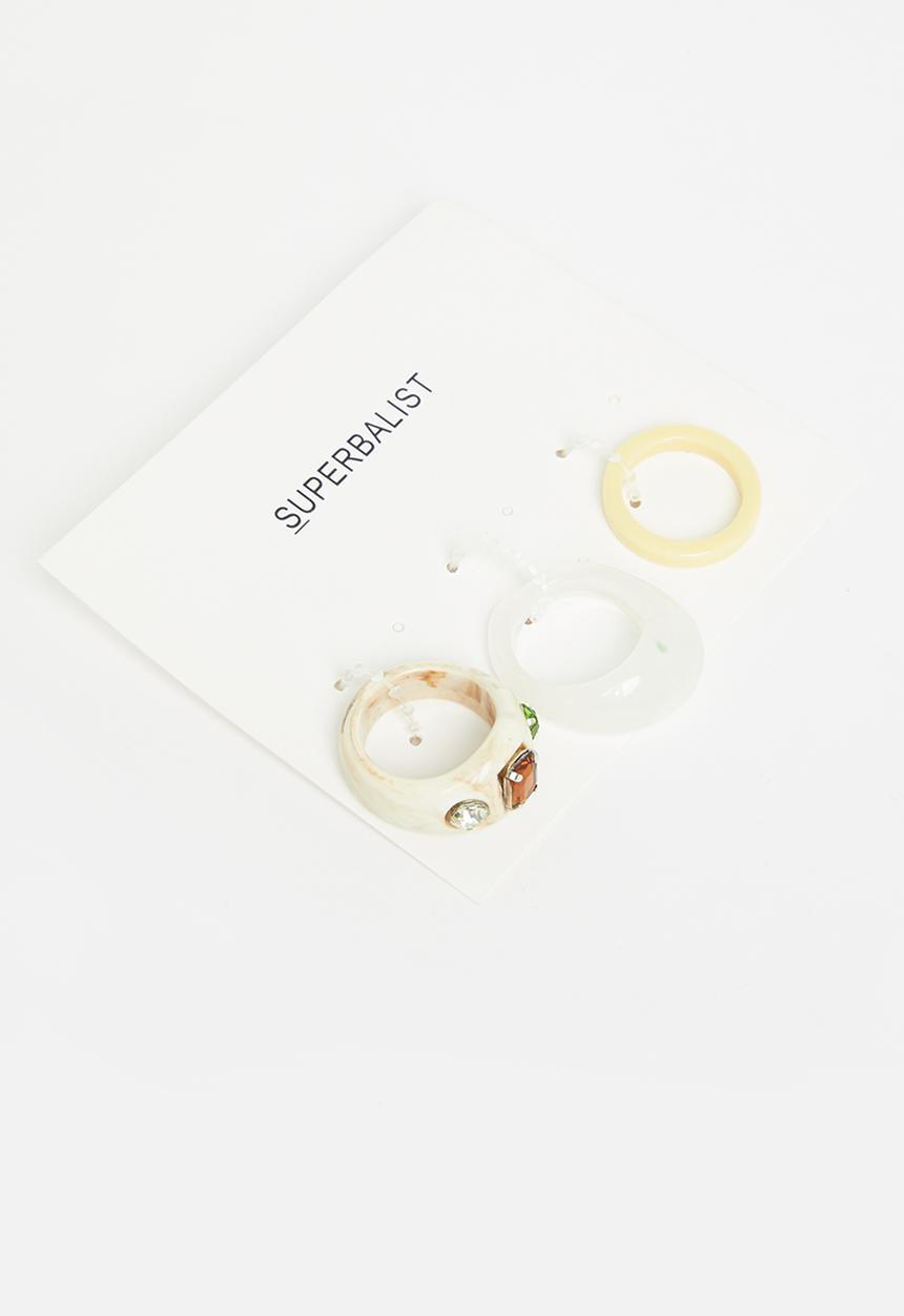Superbalist - Amber ring set - multi