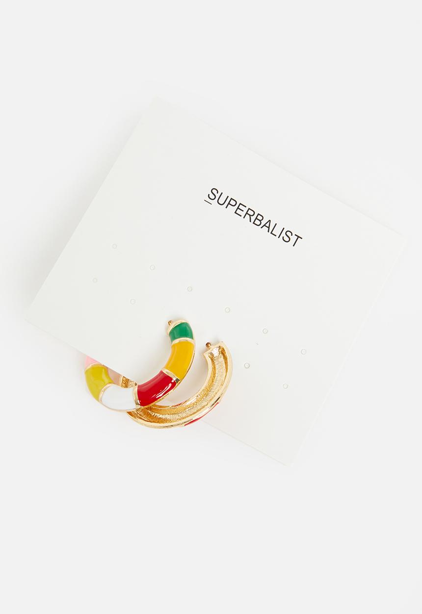 Superbalist - Juliet hoop earrings - multi