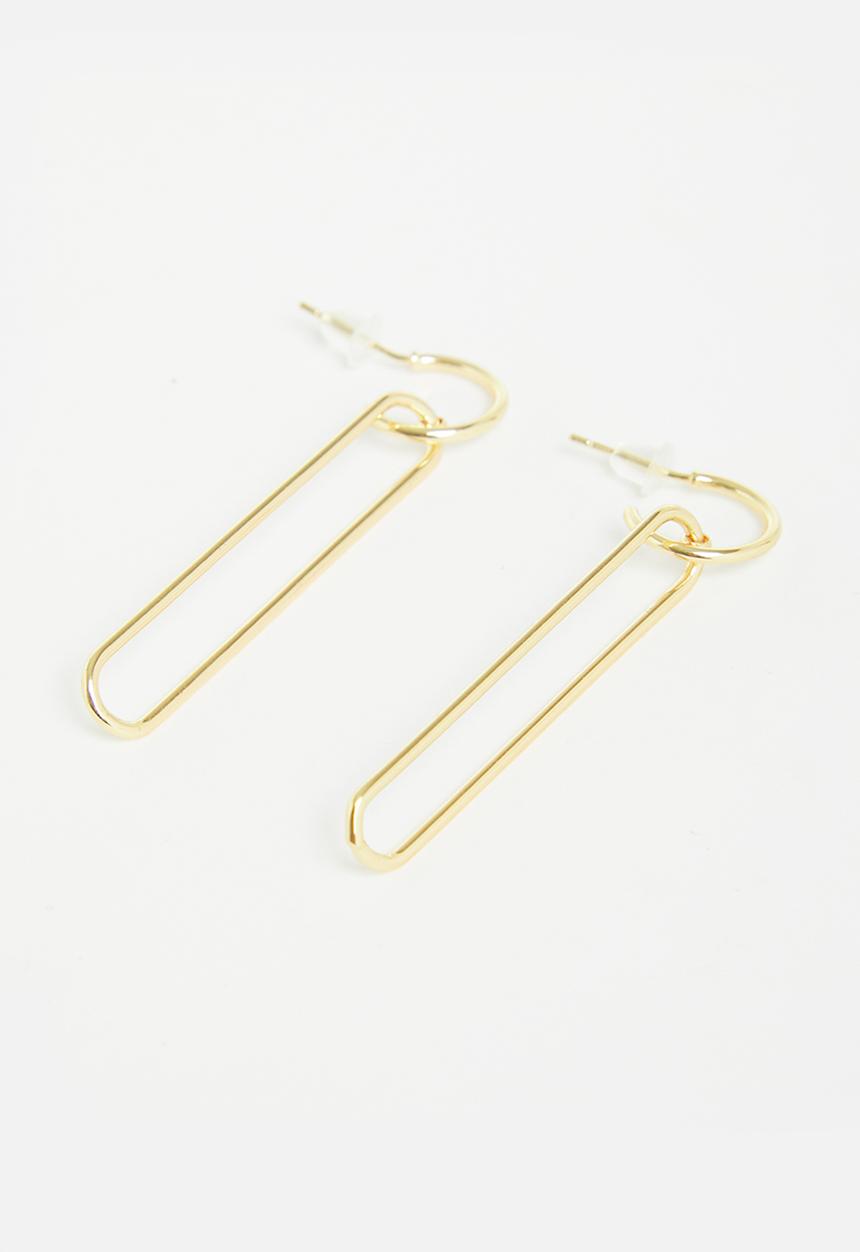 Superbalist - Ava oblong earrings - gold