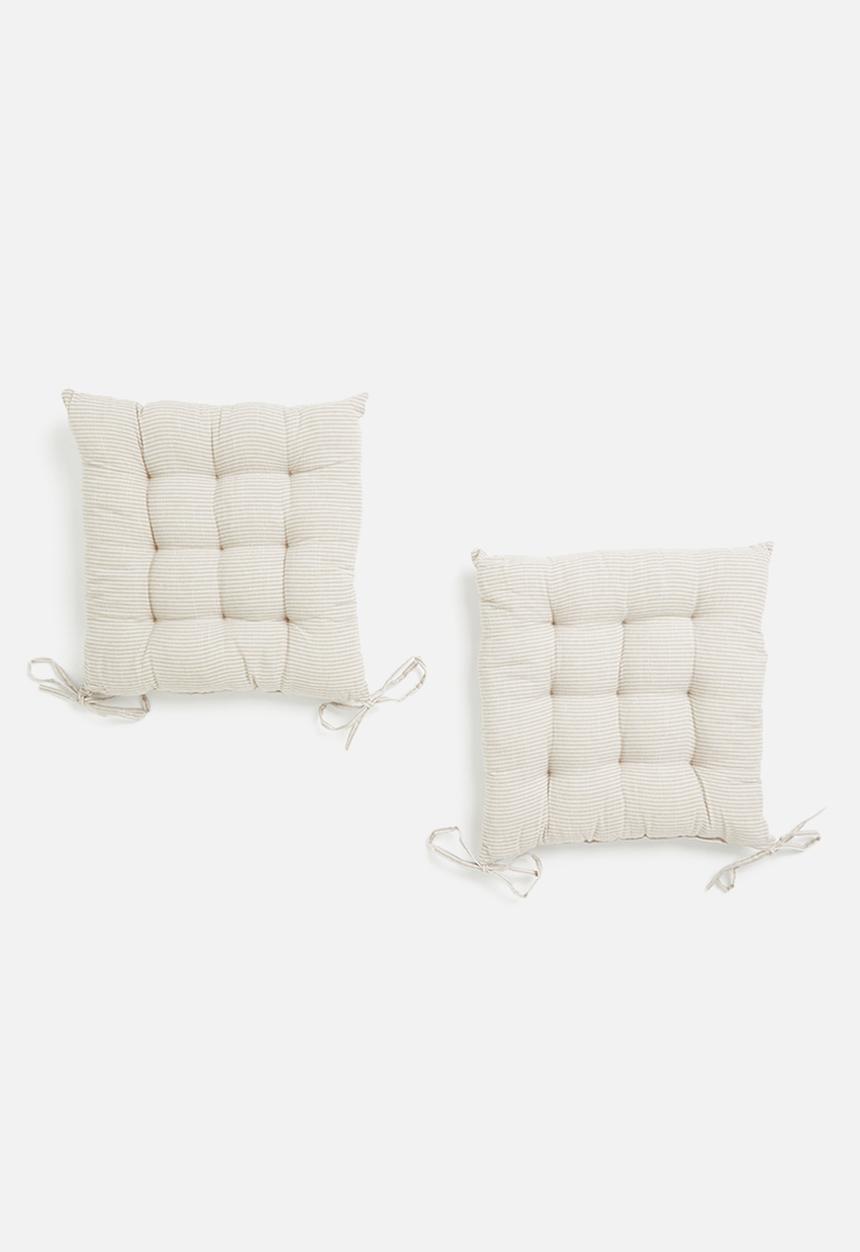 H&S - Callow seat pads set of 2 - cream