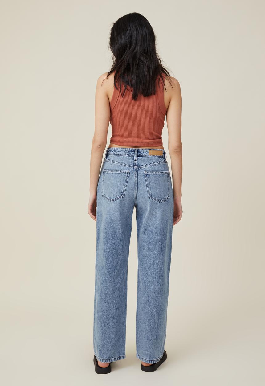 Cotton On - Loose straight jean - rain blue
