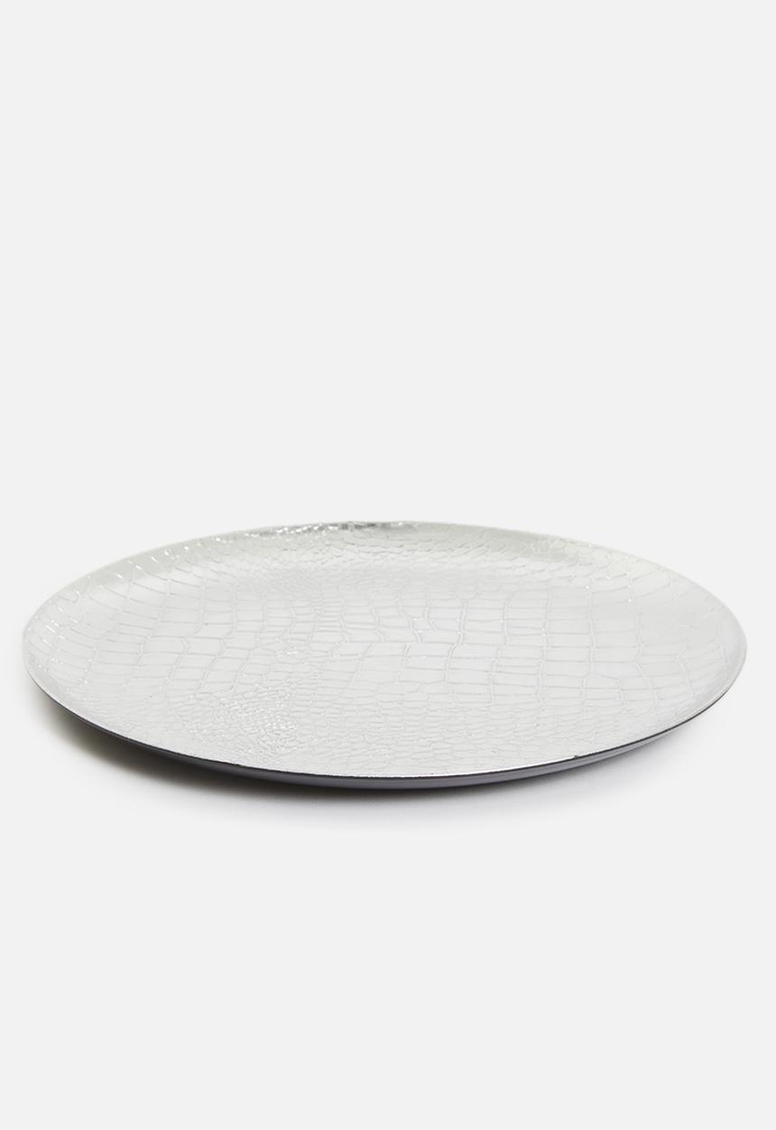H&S - Mika charger plate - silver