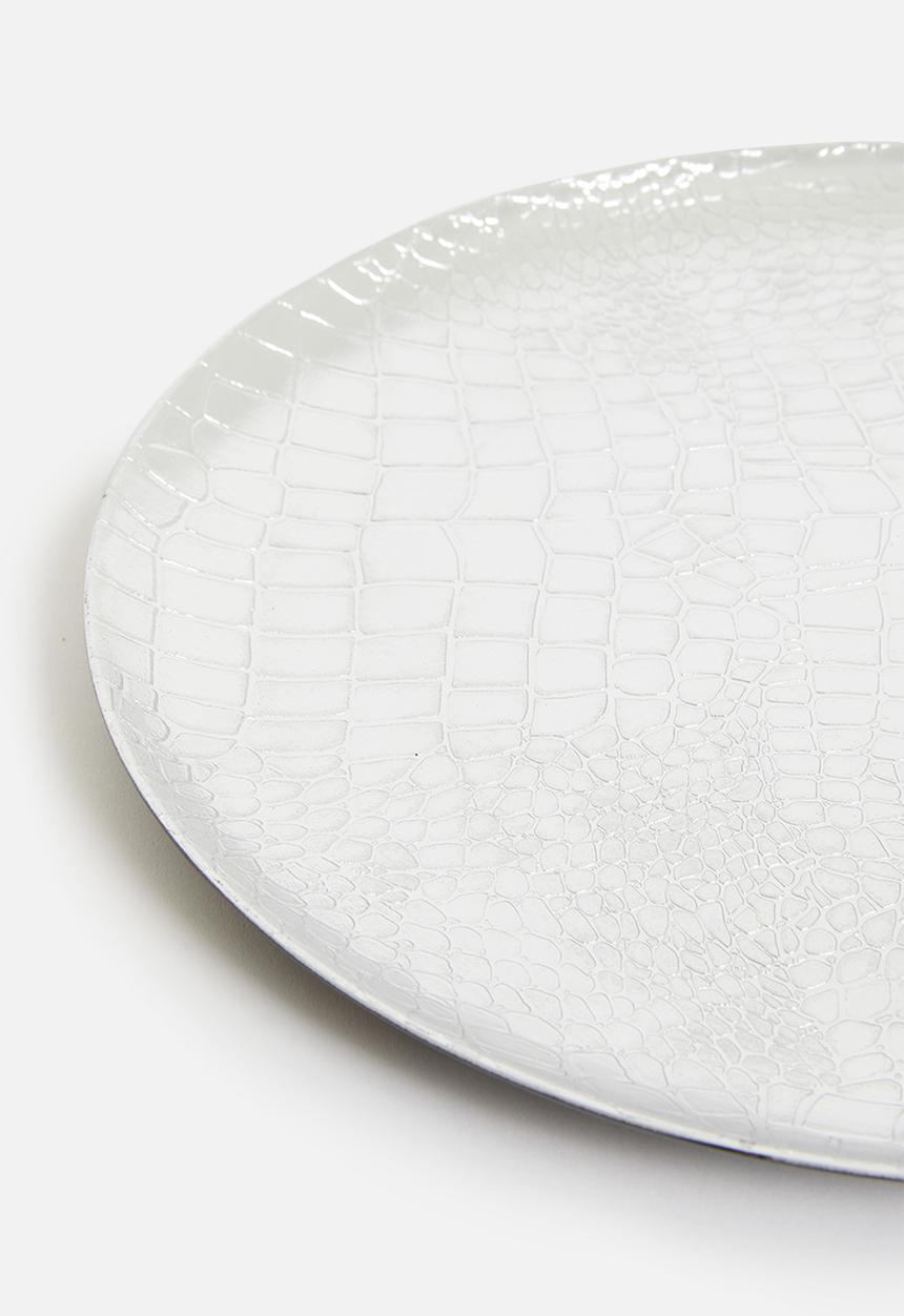 H&S - Mika charger plate - silver