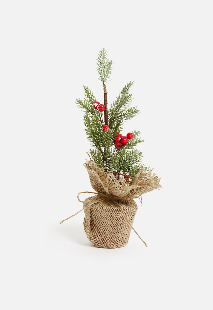 H&S - Mini berry Christmas tree - natural