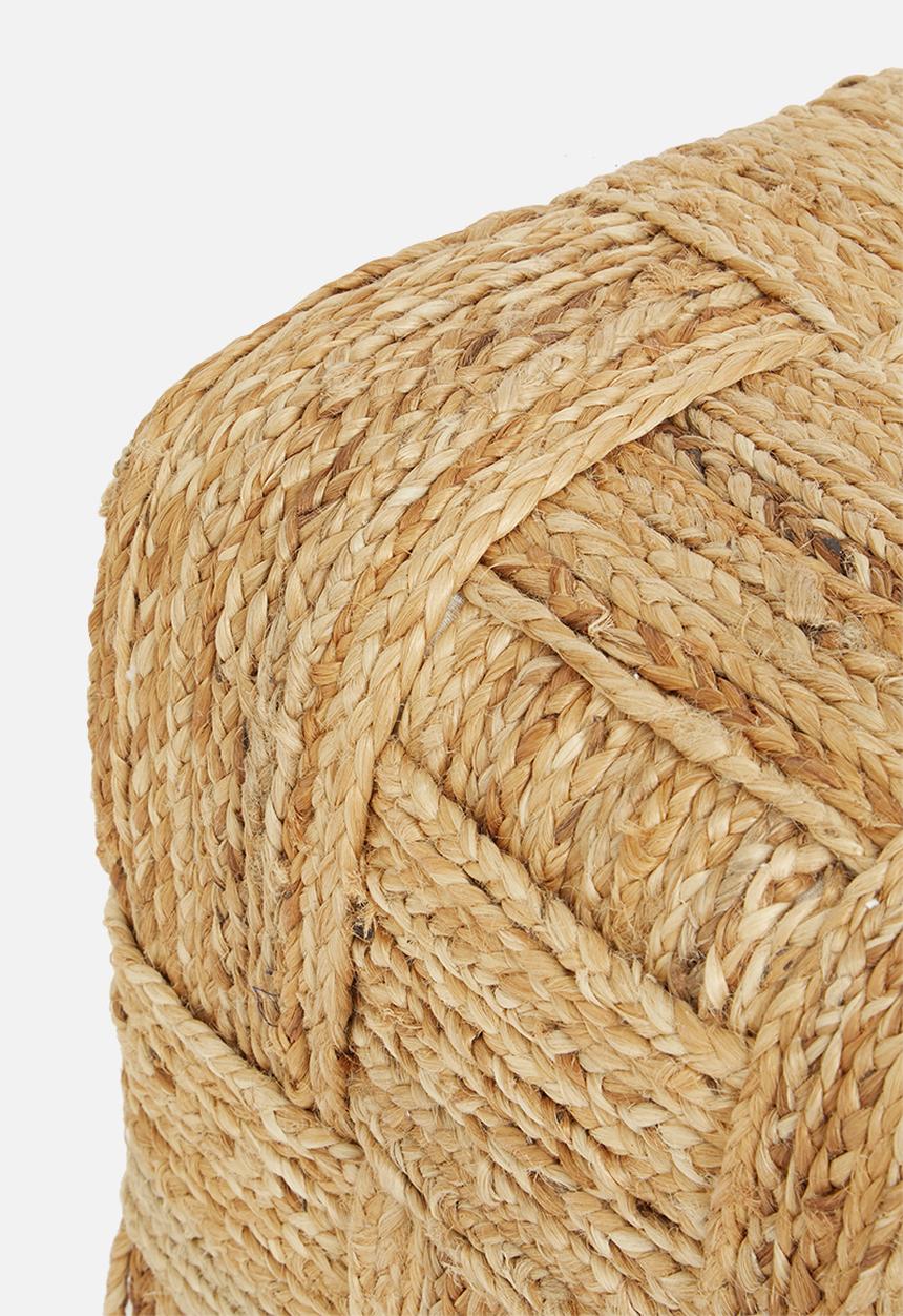 Sixth Floor - Woven square ottoman - natural