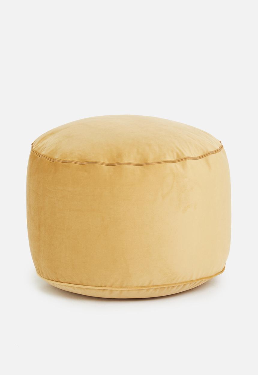 Sixth Floor - Katie ottoman - mustard