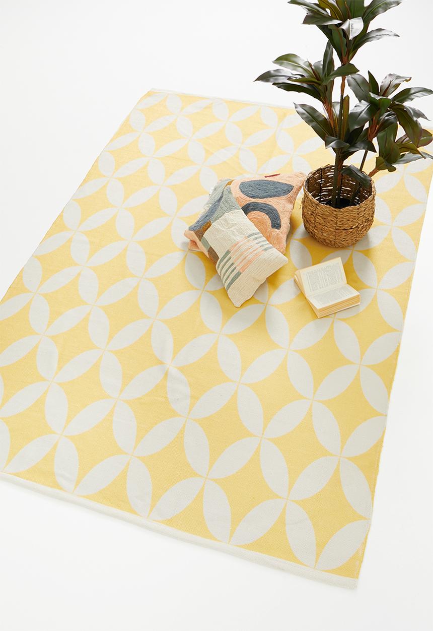 Sixth Floor - Diamond outdoor rug-mustard