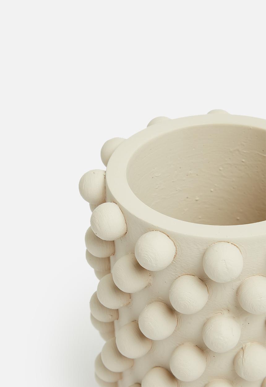 Sixth Floor - Dot tall vase - cream