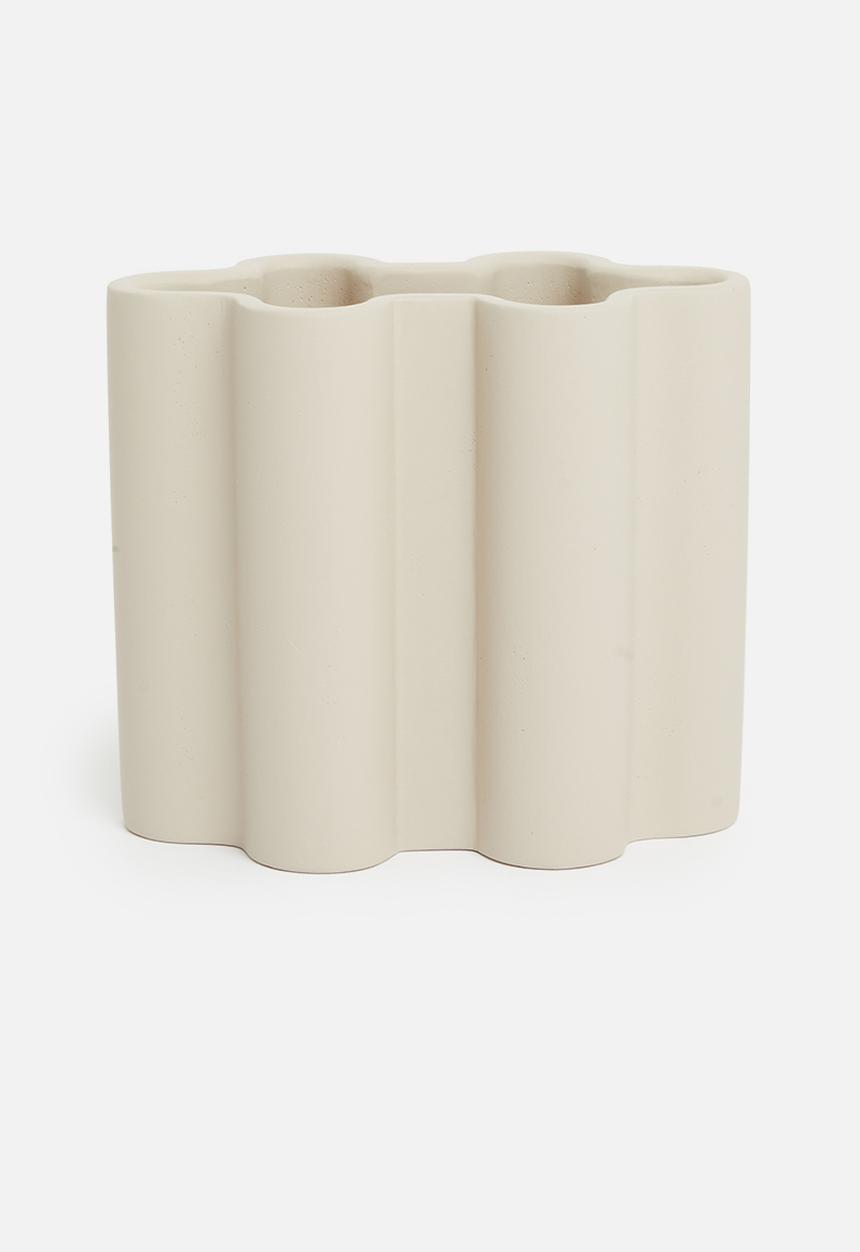 Sixth Floor - Fluti vase - cream