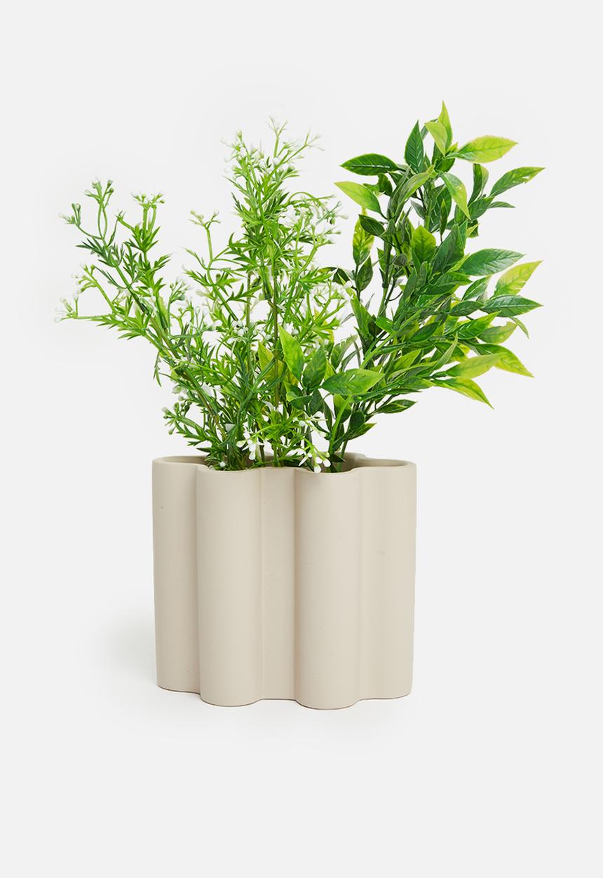 Sixth Floor - Fluti vase - cream