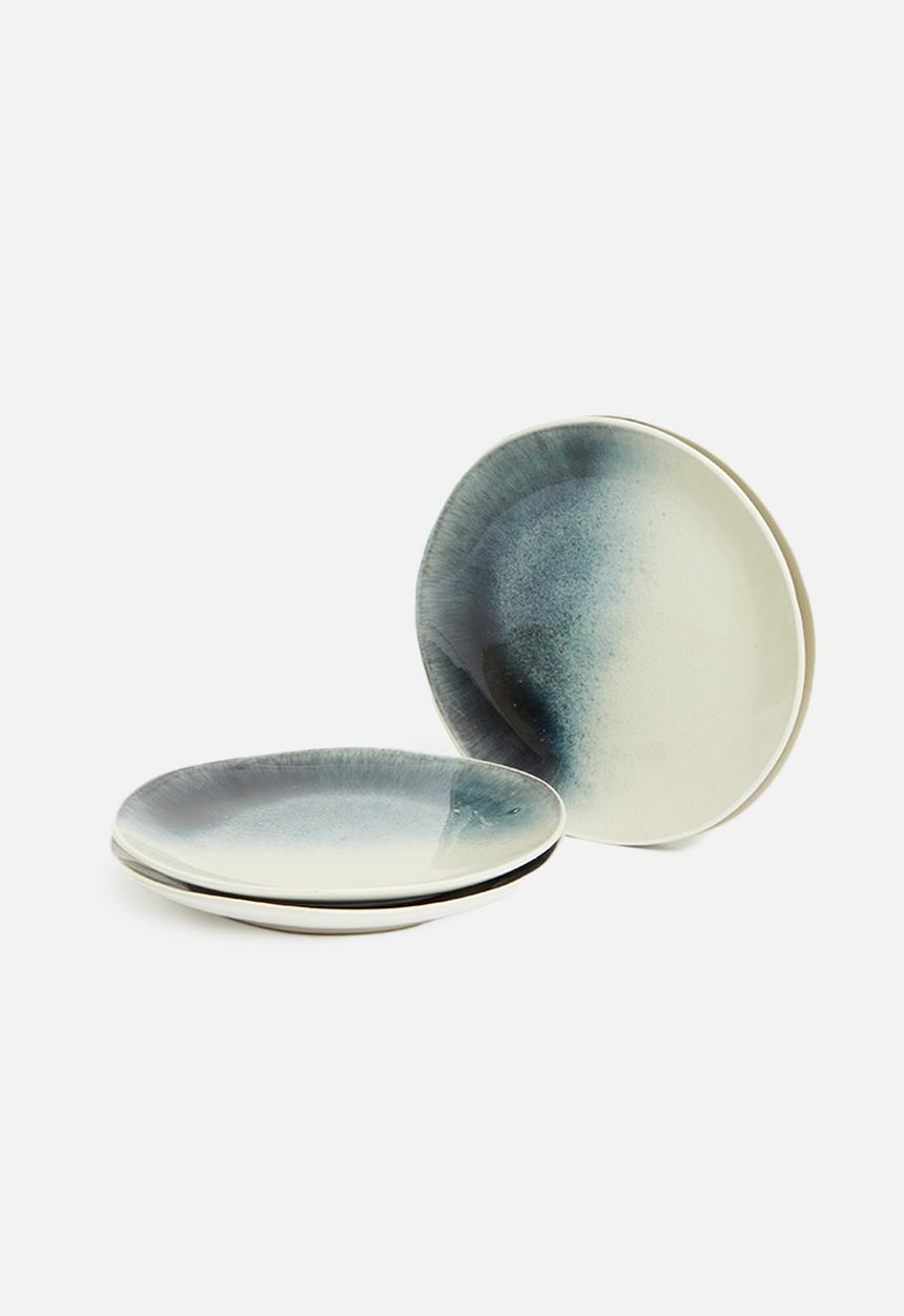 Sixth Floor - Moray side plate set of 4-grey