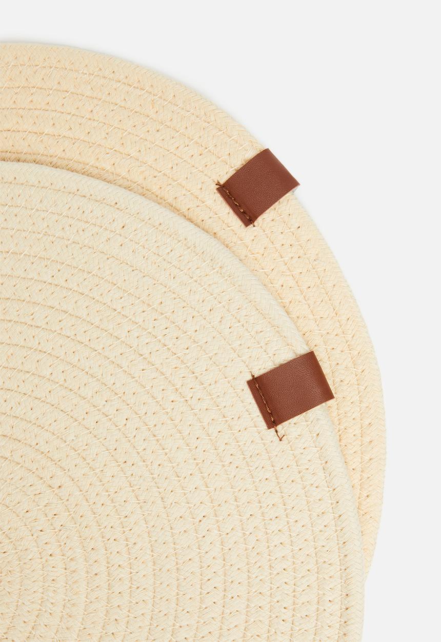 Sixth Floor - Dipuo rope placemat set of 4 - crème fresh