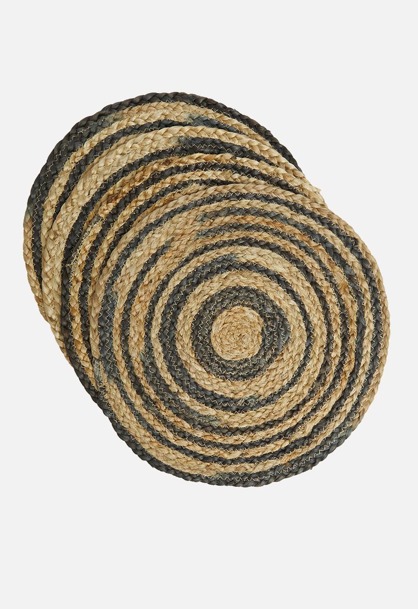 Sixth Floor - Whirl placemat set of 4 - natural