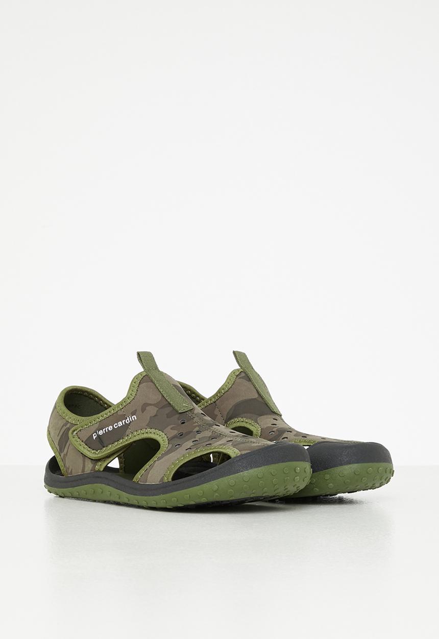 Pierre Cardin - Boys camo neoprene sandals - khaki