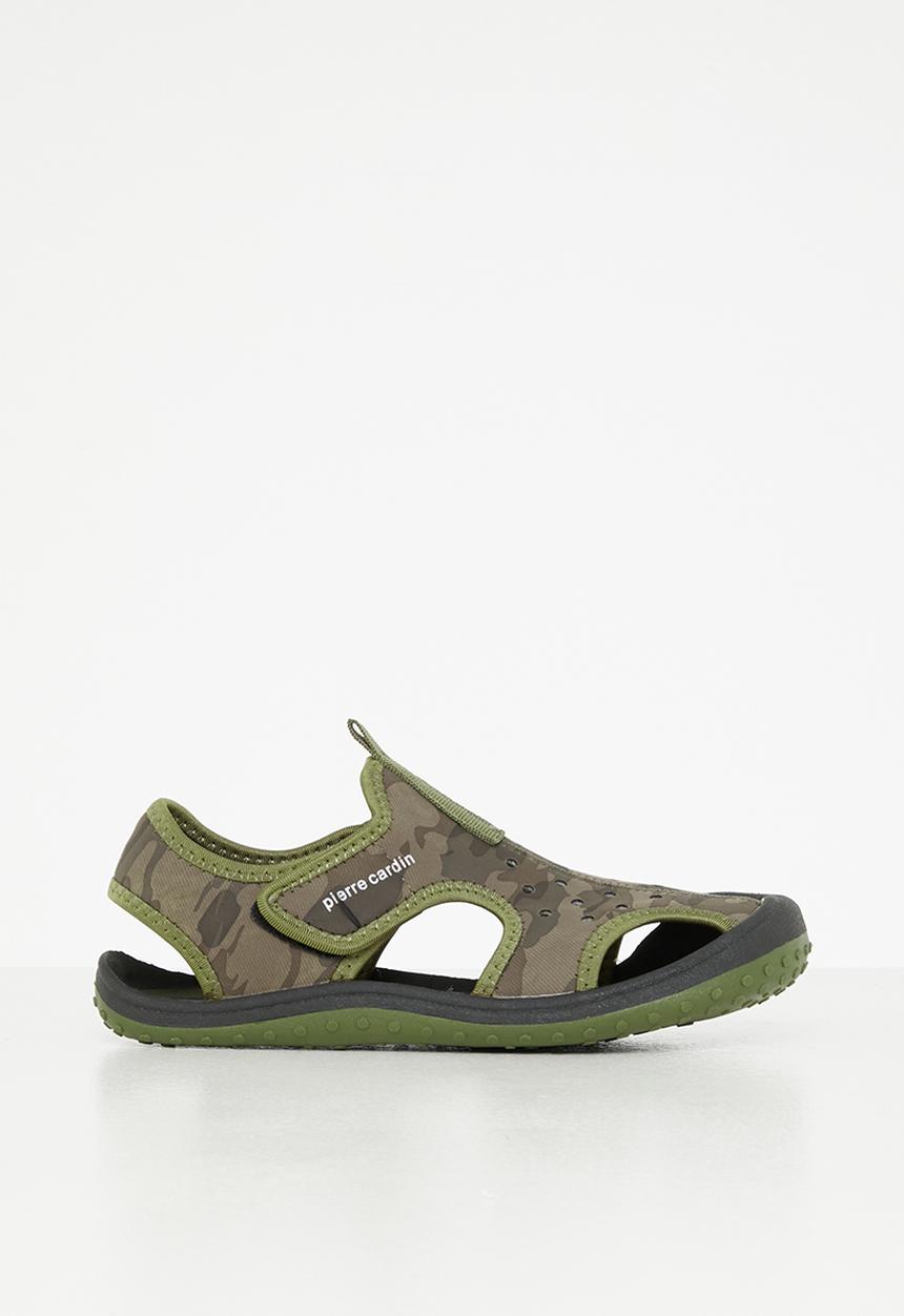 Pierre Cardin - Boys camo neoprene sandals - khaki