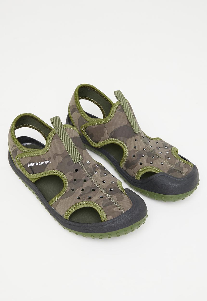 Pierre Cardin - Boys camo neoprene sandals - khaki