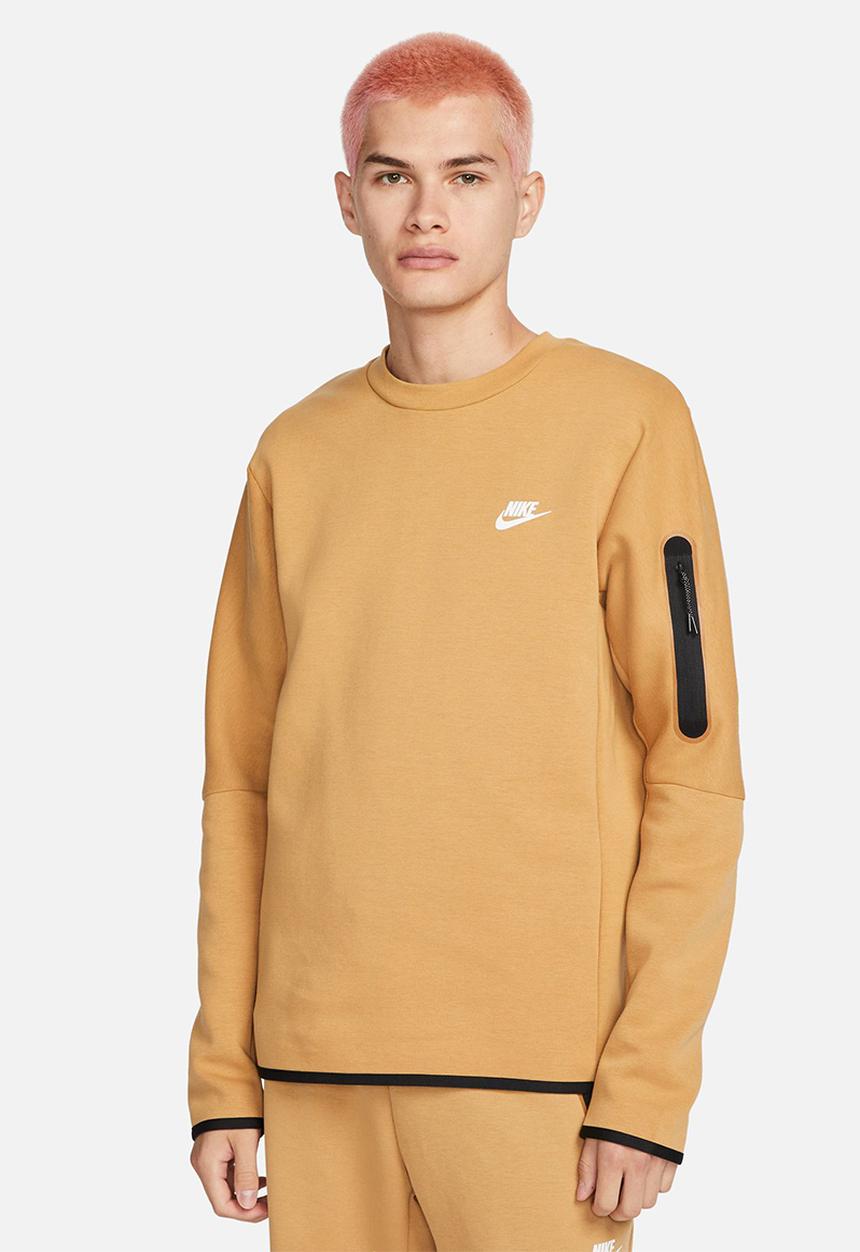 Nike - NSW tech fleece crew sweatshirt - elemental gold sail