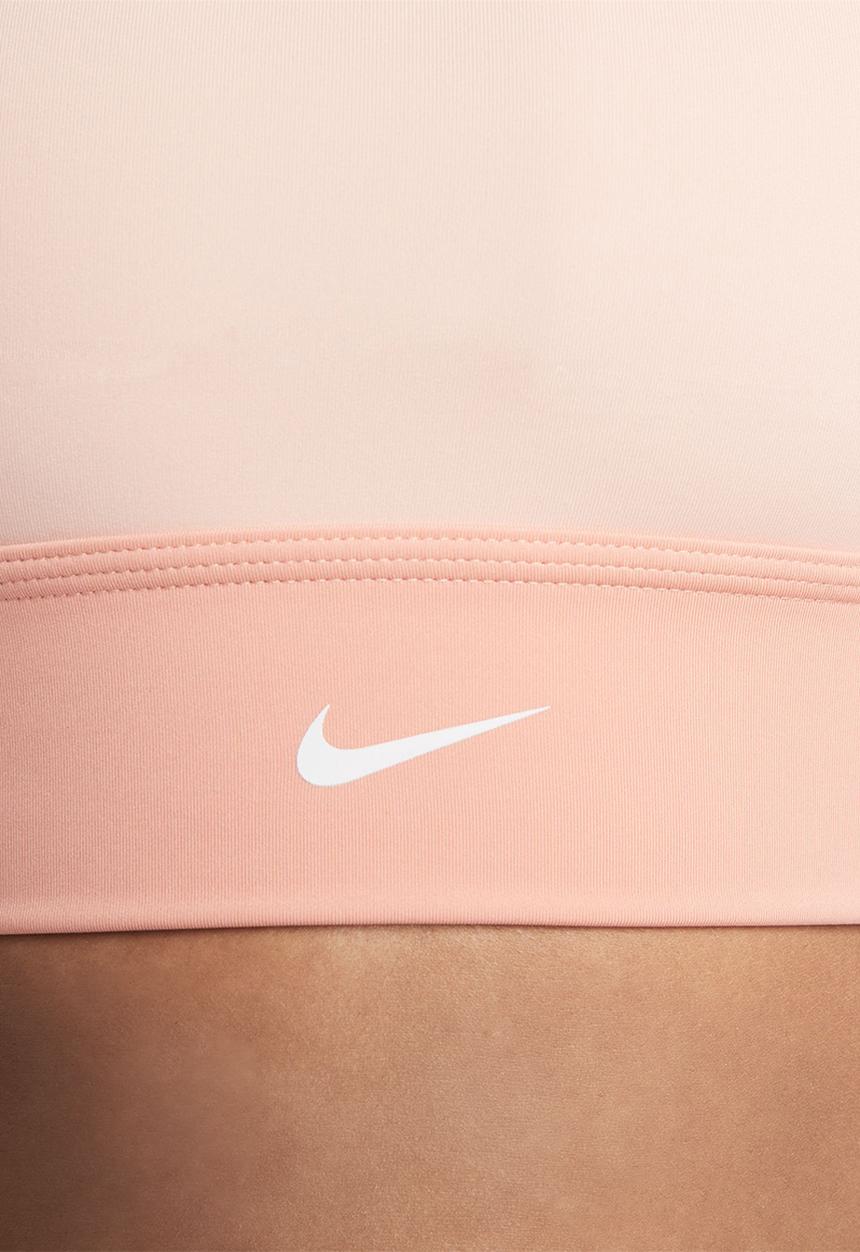 Nike - W nk swsh lngln bra - arctic orange/lt madder root/white