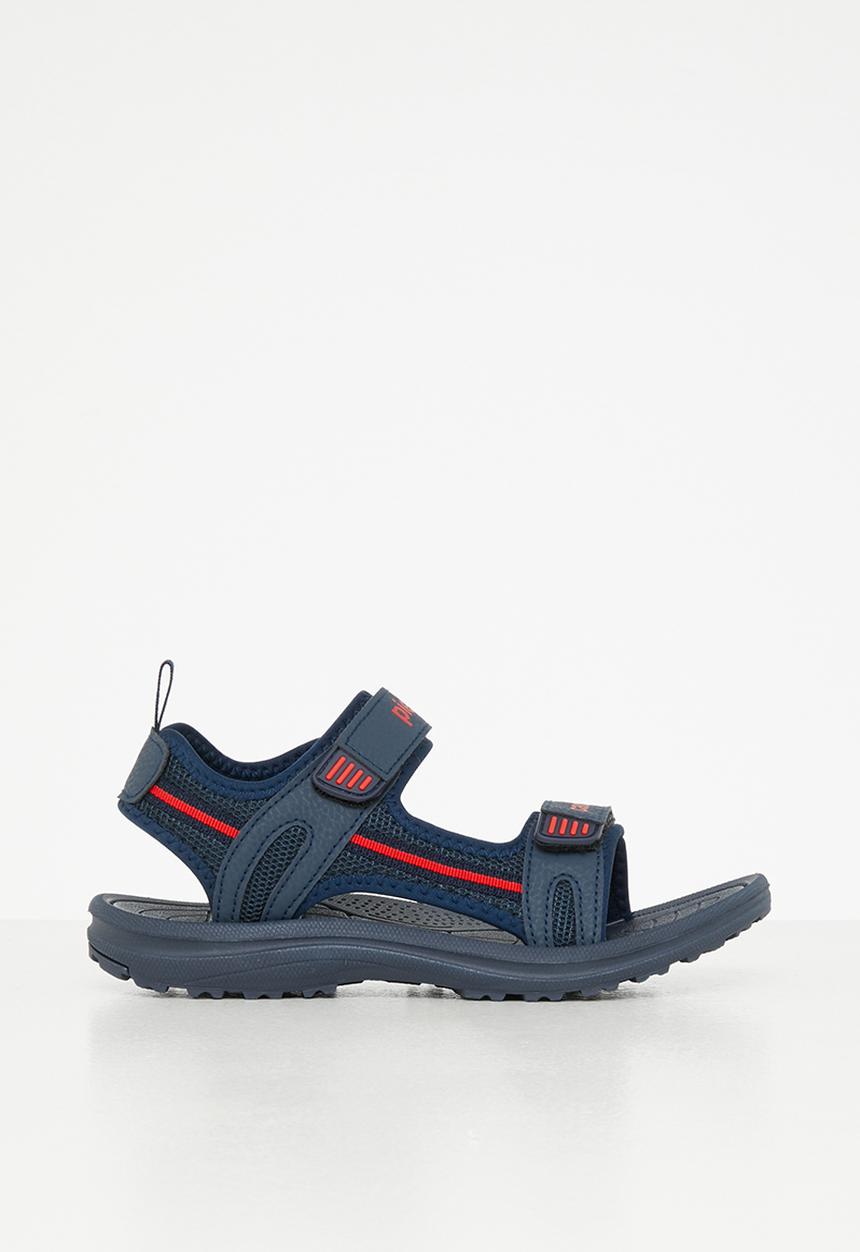 Pierre Cardin - Track sandals - navy & red