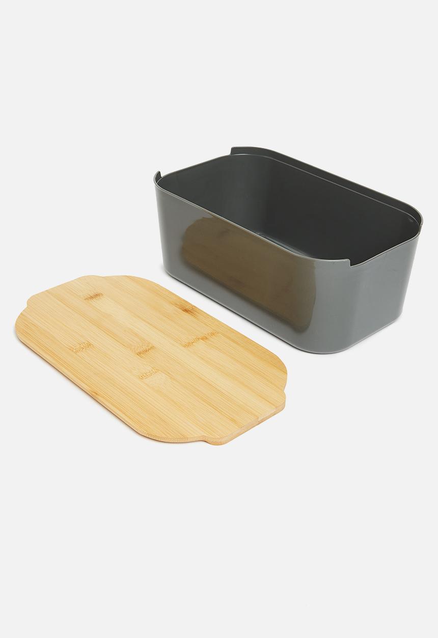 Excellent Houseware - Bread bin - charcoal